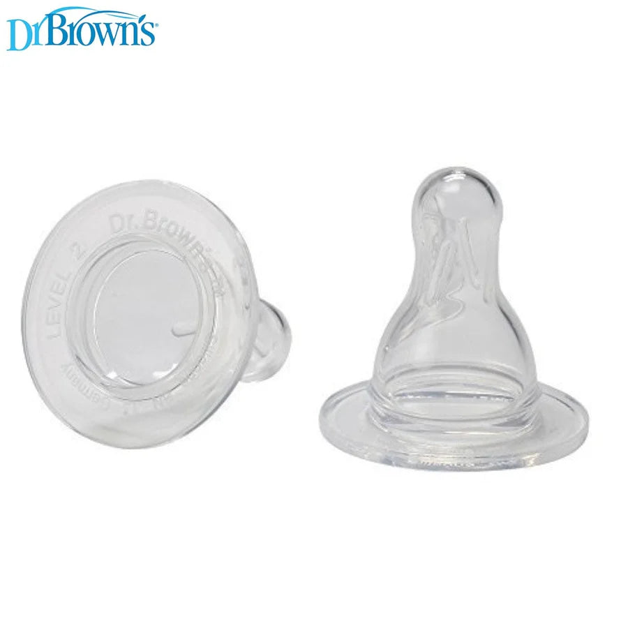 Dr. Brown's Level 2 Silicone Narrow Nipple - 2 Pcs